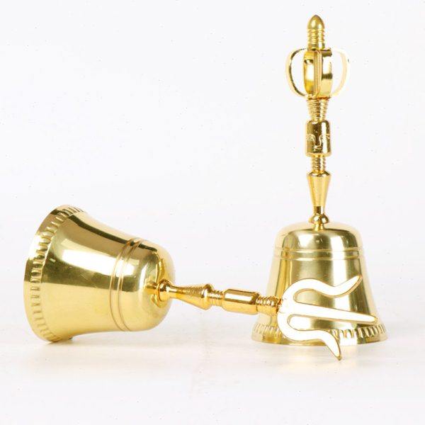 杨铜记 摇铃 铜器铜手摇铃山形四方头佛铃道铃金刚铃,淘宝优惠券,粉丝福利购,淘宝优惠卷