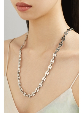 【折扣】Paco Rabanne 女银色金属简约项链