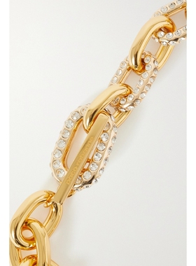 【折扣】Paco  Rabanne 春季女亮泽金色粗链设计项链