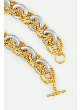 【折扣再降】KENNETH JAY LANE 女吸睛华丽粗链镀金项链