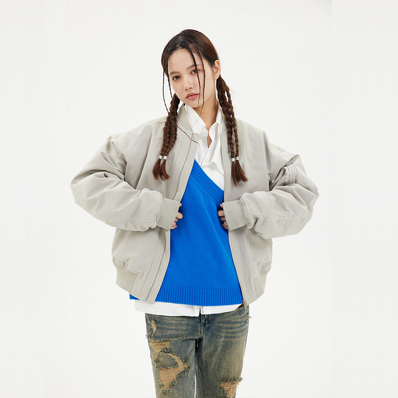 BANDITKGANGN秋季新款外套棒球服飞行夹克女