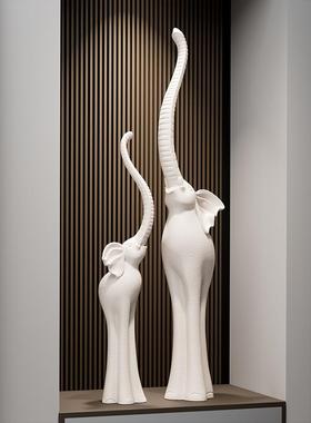 大象摆件高级感一对入户玄关装饰客厅招财电视柜酒柜乔迁新居礼品