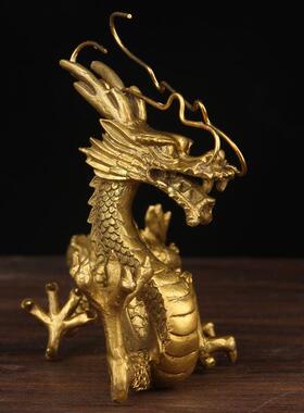 铜龙摆件 铜龙摆件 铜汉龙摆件 铜生肖龙摆件
