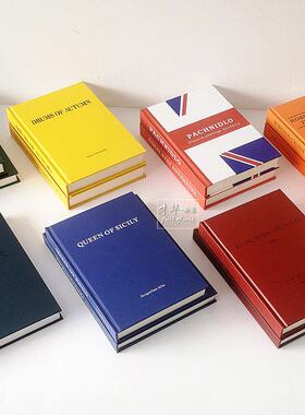 彩色简约仿真书样板间装饰真书酒店书柜软装饰品摆件拍照道具书