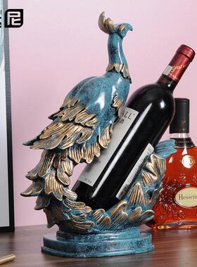 北欧红酒架欧式摆件 现代简约创意家居客厅办公室酒柜摆设装饰品