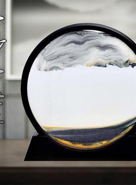 3d动态沙画艺术摆件流沙个性送男女朋友闺蜜生日礼物客厅装饰礼品