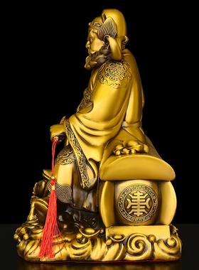 全铜钟馗摆件纯铜魁星点斗钟馗天师铜像家居装饰天师伏魔天官赐福