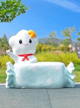 户外卡通星星玻璃钢雕塑网红拍照打卡幼儿园商场美陈装饰景区摆件