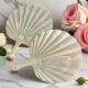 New imitation jade shell fan, thickened, durable and super cool