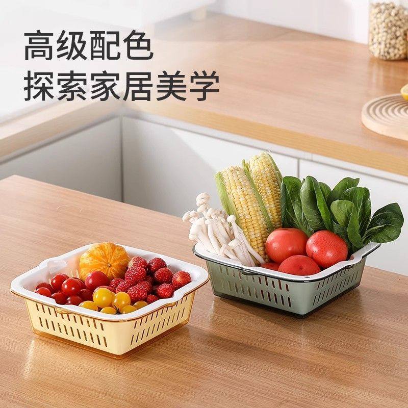 美丽雅方形圆洗菜盆沥水篮厨房洗水果盘客厅家用淘菜洗菜盆塑料篮,淘宝优惠券,粉丝福利购,淘宝优惠卷