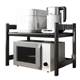 Kitchen retractable microwave oven rack storage rack multifunctional oven household multi-layer countertop storage rack factory sales