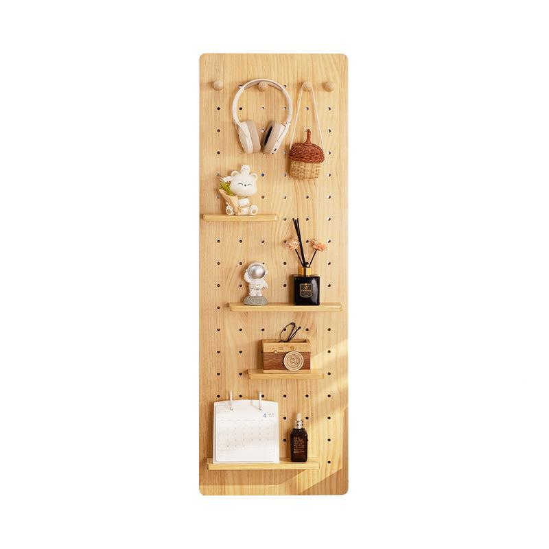 Household mirror wear REH clothing mirror sticker full body mirror hole wooden surface storage wall rack wall display rack storage rack