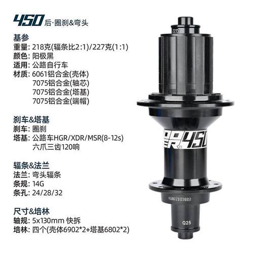 KOOZER40公路MVT5自行车花鼓100130圈/刹202配4孔V刹HUB快拆单车 - 图1