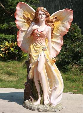 花TT053仙摆件户外大型玻钢卡通人物件摆庭院房产园林装子璃饰美