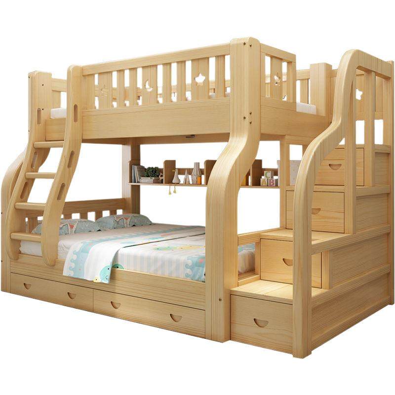 全实木儿童床上下床子母床大人成年母子两层高低床上下铺木床双层,淘宝优惠券,粉丝福利购,淘宝优惠卷
