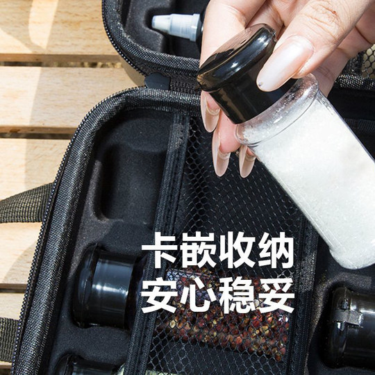 Ensemble de bouteilles d'assaisonnement pour camping et pique-nique en plein air