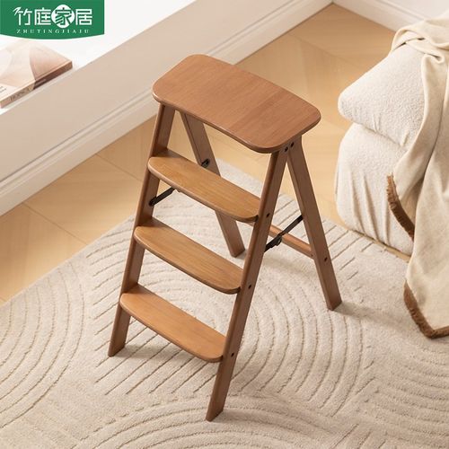 折叠梯凳家用多功能凳子厨房客厅登高凳吧台M凳沙发小边几阳台花 - 图0