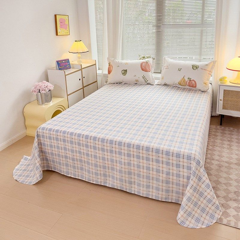 小清新100%全棉纯棉可裸睡被单宿舍F单人三件套双人床单品枕套单,淘宝优惠券,粉丝福利购,淘宝优惠卷