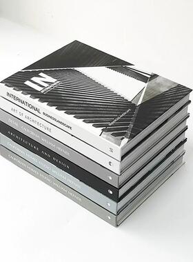 装饰书，黑白灰翻页系列，简易样板房，会所，别墅，售楼处，电影