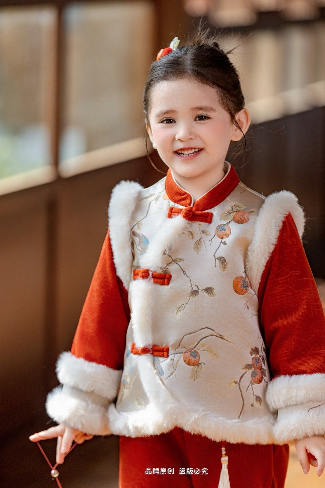 女童汉服国风套装2025冬新款儿童唐装女孩新中式加厚棉衣拜年服,淘宝优惠券,粉丝福利购,淘宝优惠卷