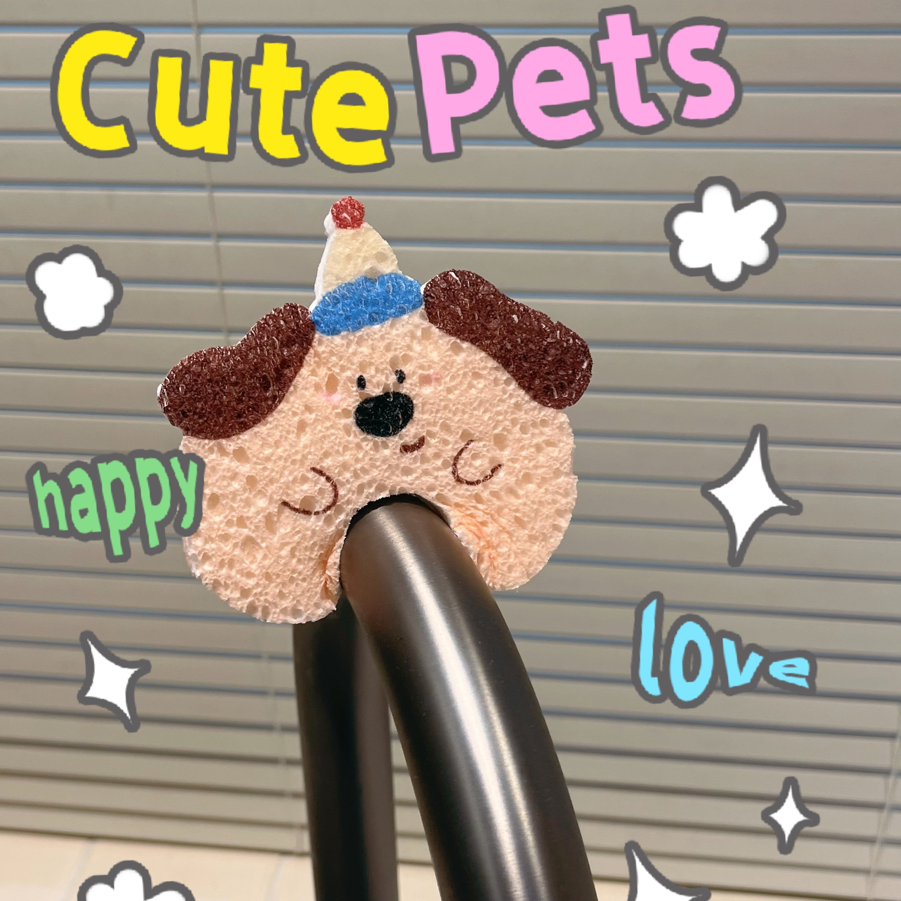 卡通小狗海绵擦可爱创意清洁用品小红书爆款爆爆小狗木浆棉洗碗擦,淘宝优惠券,粉丝福利购,淘宝优惠卷