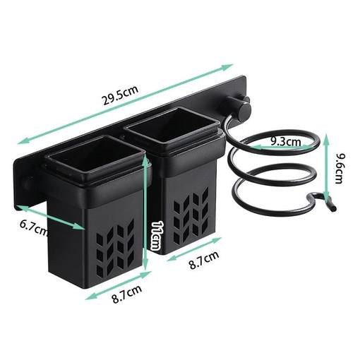 吹风机支架收纳架壁挂浴室卷发棒直发器储物架酒店电吹风机固定架 - 图2