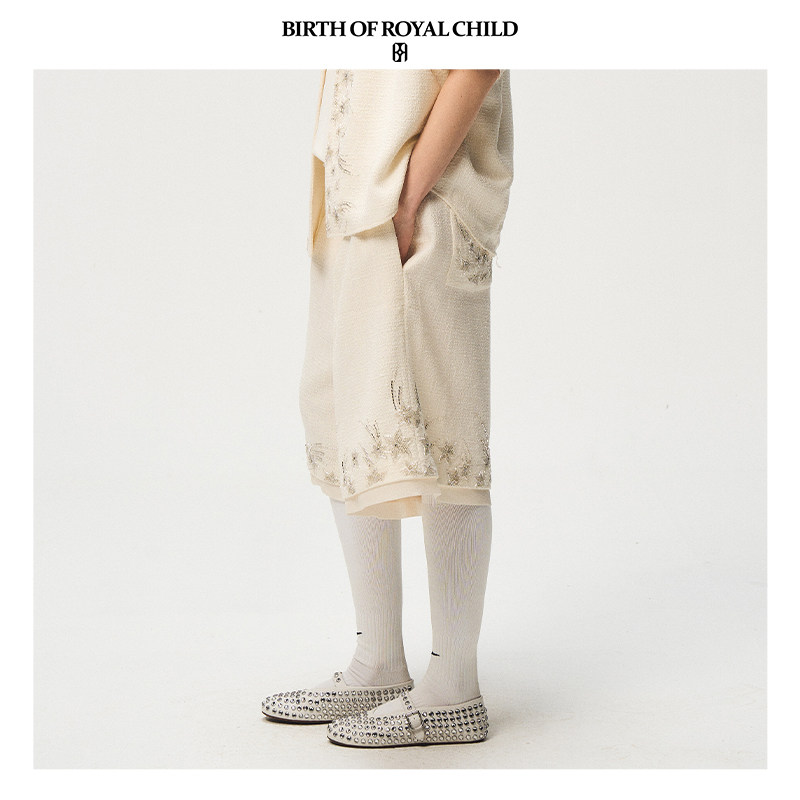 BIRTH OF ROYAL CHILD.BORC 【周深同款】六芒星双层短裤男七分裤,淘宝优惠券,粉丝福利购,淘宝优惠卷