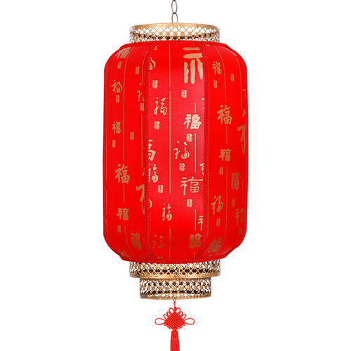 古羊皮大红灯笼户外广告印字定制宫灯挂饰中式中国风防水晒吊灯 - 图3