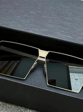 摩登象限甄选轻薄无螺丝清太阳镜超轻方形墨镜男开车专用防紫外