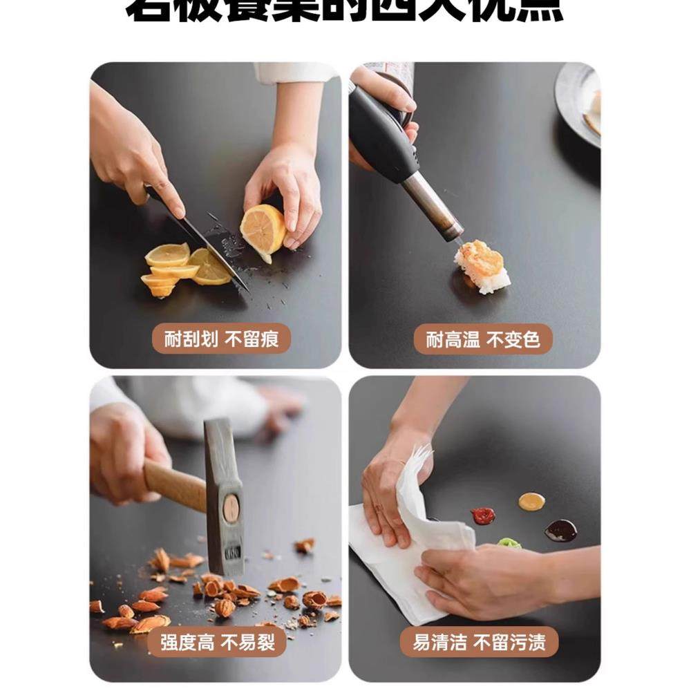 中古岩板餐桌家用小户型实木圆形吃饭桌子覆古包豪斯咖啡厅餐桌椅,淘宝优惠券,粉丝福利购,淘宝优惠卷