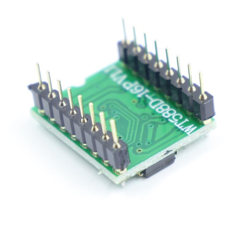 WT588D语音模块（可反复擦写）语音芯片16P-8/16/32M - 图0