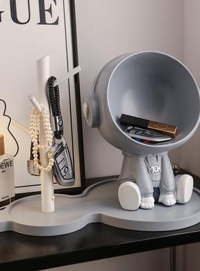 创意宇航员入户玄关钥匙收纳摆件家居装饰品客厅置物乔迁新居礼品