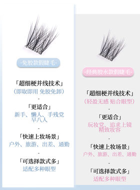 睫小姿免胶款小雏菊假睫毛