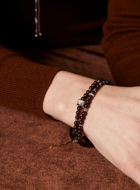 暮后之地双层葡萄小众情侣手串