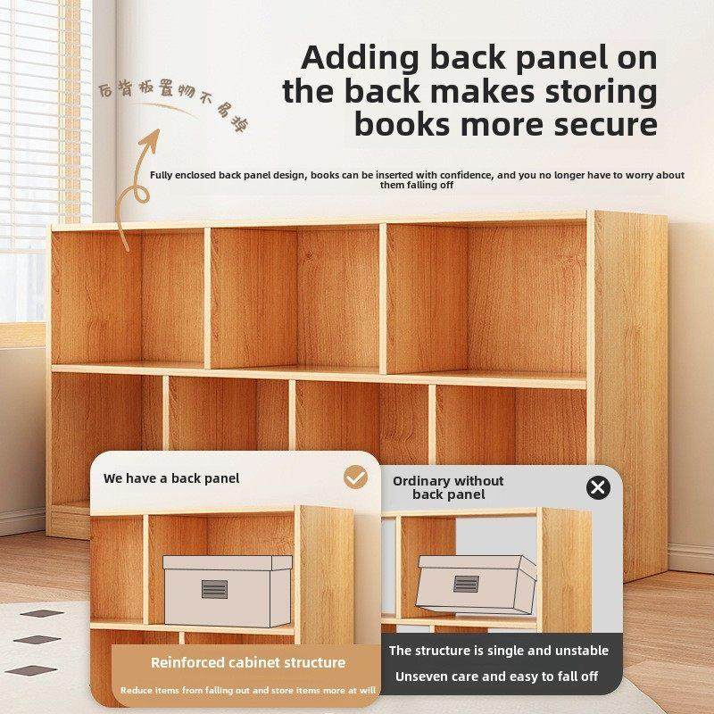 书架架地板立式低柜网格柜家用多层八隔间柜学生储物柜储物书柜,淘宝优惠券,粉丝福利购,淘宝优惠卷