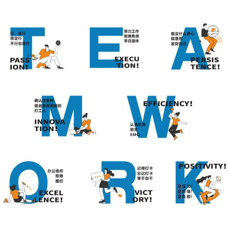 企业文化墙企业办公室励志标语创意氛围装饰背景墙高端布局墙贴,淘宝优惠券,粉丝福利购,淘宝优惠卷