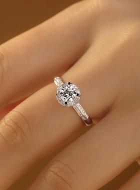 莫桑戒指花束1克拉钻复古花戒