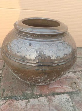 民俗老物件农村摆件酒坛子陶罐老罐子腌菜罐怀旧收藏民宿农家乐