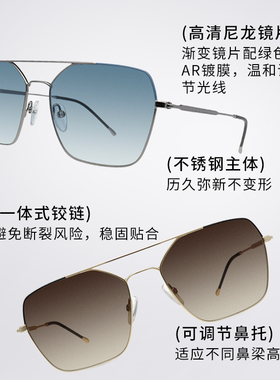 墨镜女高级感时尚百搭太阳镜超薄