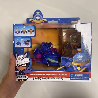 New happy superman alliance energy nuclear guardian transformed shuttler beware motorcycle man toy