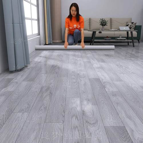 加厚地板革水泥地直接铺家用鱼骨地贴地毯地垫防水耐磨pvc地板贴 - 图2