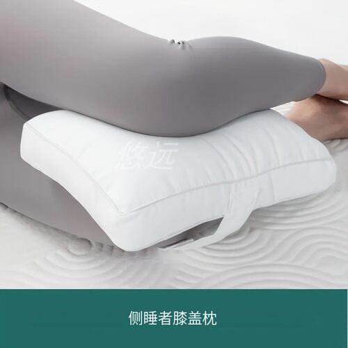 新款腿垫枕记忆腿枕舒适膝盖枕带绑带可固定PP棉夹腿枕腿垫 - 图1