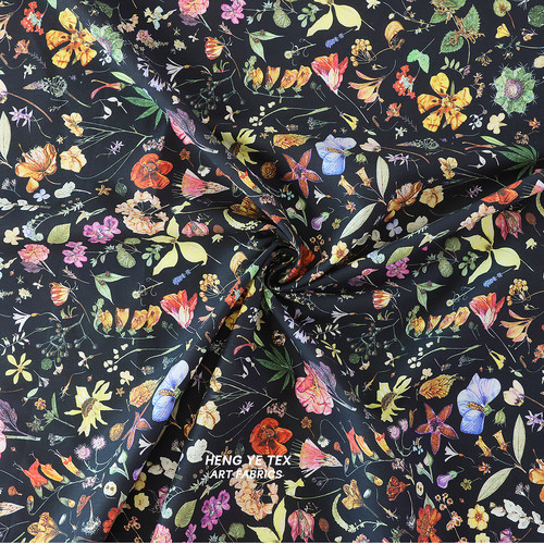 英国LIB*RTY花开前夕80支高密国产长绒棉印花布料亲肤透气面料 - 图2