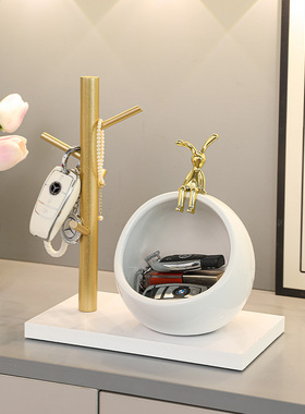 玄关钥匙收纳盒进门m口入户鞋柜客厅家居电视柜装饰品抽屉式储物