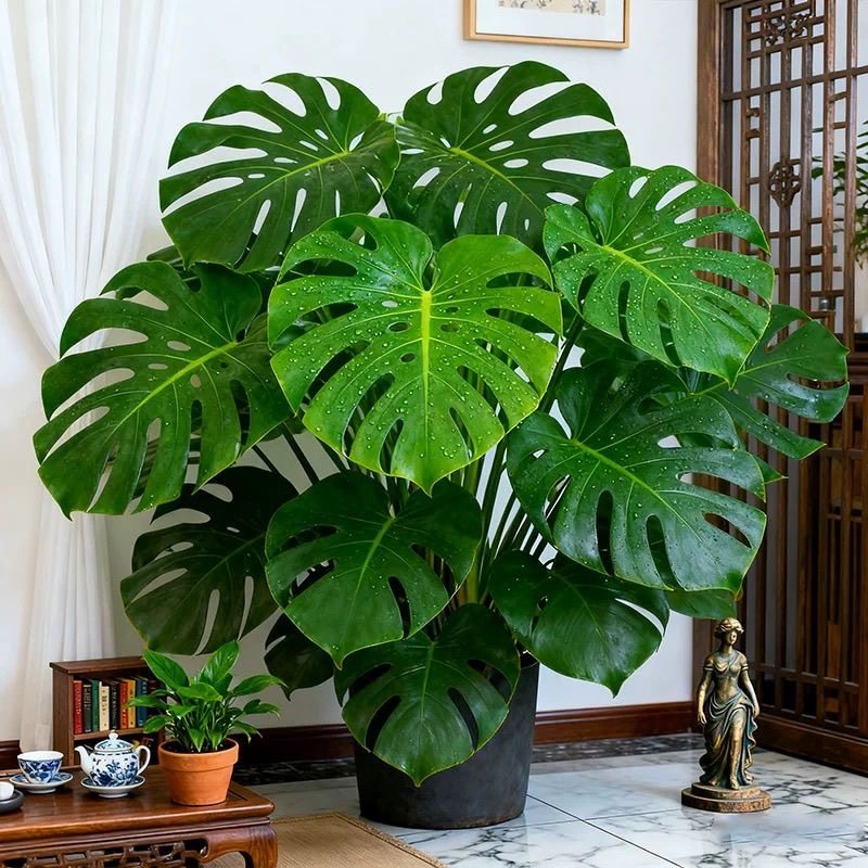 龟背竹盆栽老桩办公室客厅室内观叶绿植四季常青净化空气带盆带土,淘宝优惠券,粉丝福利购,淘宝优惠卷