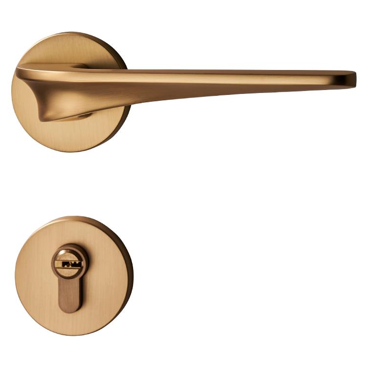 固特轻奢门锁简约卧室室内木门锁家用房门锁执手磁吸五金锁具 - 图3