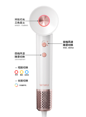 怡芳高速吹风机电浆护发吹风机家用大风力速干负离子吹风机礼盒