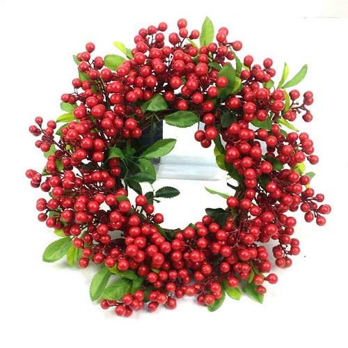 仿真果子花环门挂墙饰家居装饰圣诞派对花环外贸 - 图2