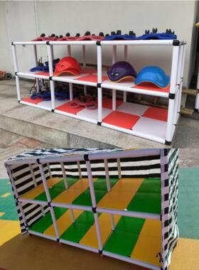 幼儿园室内户外玩具器材收纳架储物柜防雨水器材玩具储物柜积木筐
