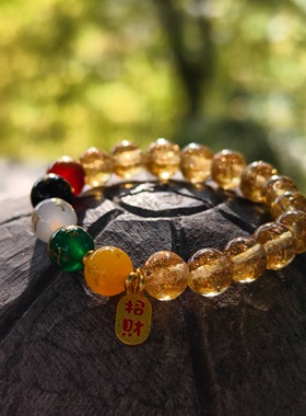 南京鸡鸣代寄五路财神财运手串手招财纳福吊坠女生手串手链显白